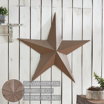 36" Satin Brown Barn Star - Primitive Star Quilt Shop
