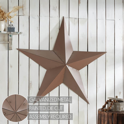 48" Satin Brown Barn Star - Primitive Star Quilt Shop