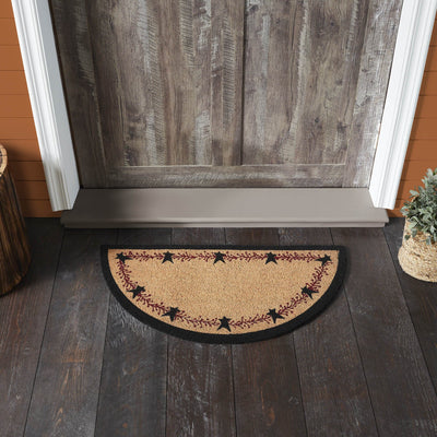 Pip Vinestar Coir Half Circle Rug 16.5x33" - Primitive Star Quilt Shop