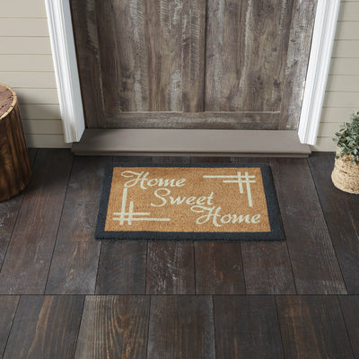 "Home Sweet Home" Coir Rectangle Rug 20x30" - Primitive Star Quilt Shop