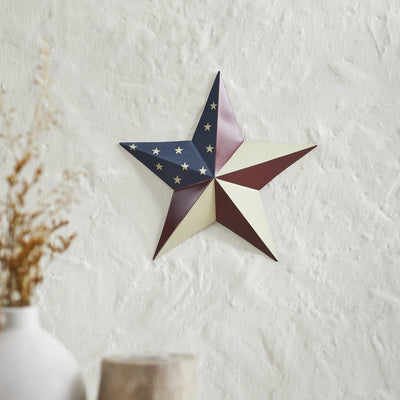 8" American Flag Barn Star - Primitive Star Quilt Shop