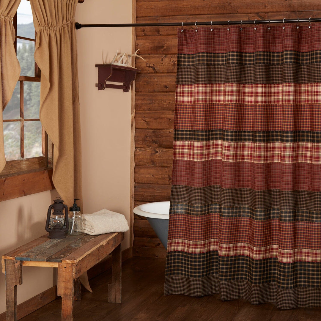 Shower curtains rustic discount