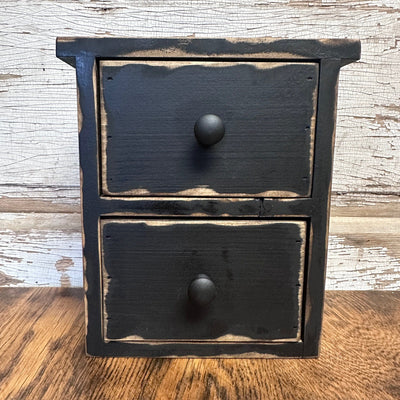 Black Farmhouse Drawers - Primitive Star Quilt Shop