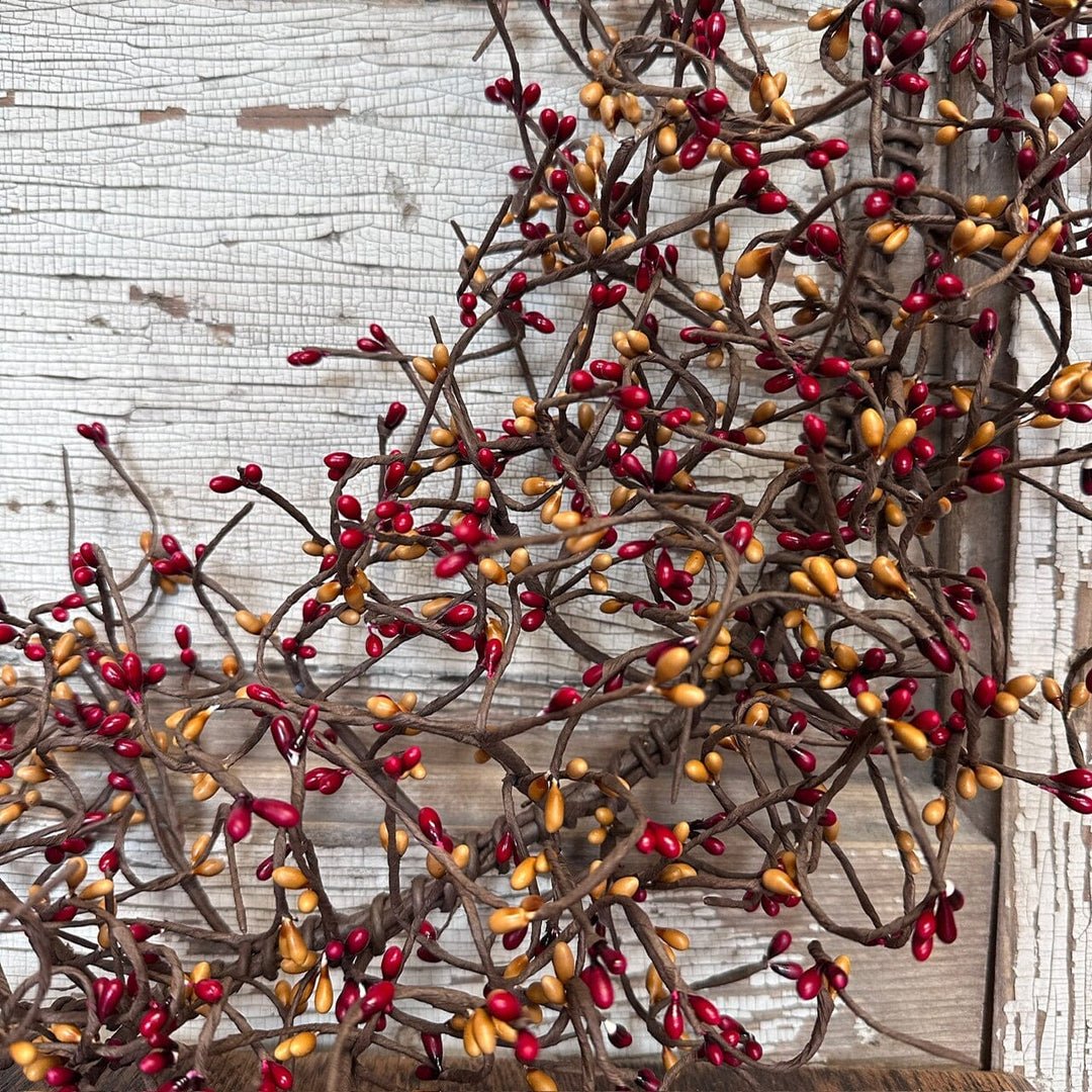 Buy CWI Gifts Pip Berry and Star Garland, 40-Inch, Red/Green in Cheap Price on
