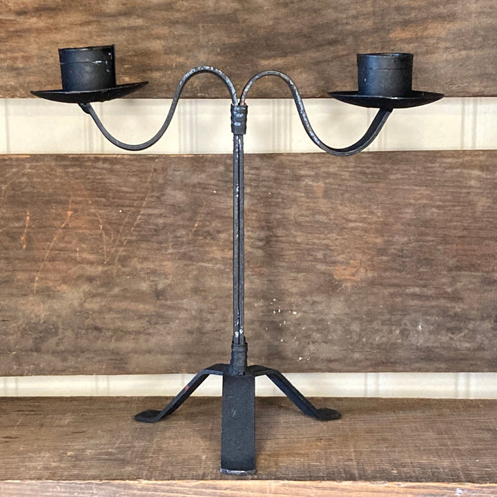 CWI Double Taper Candle Holder Stand