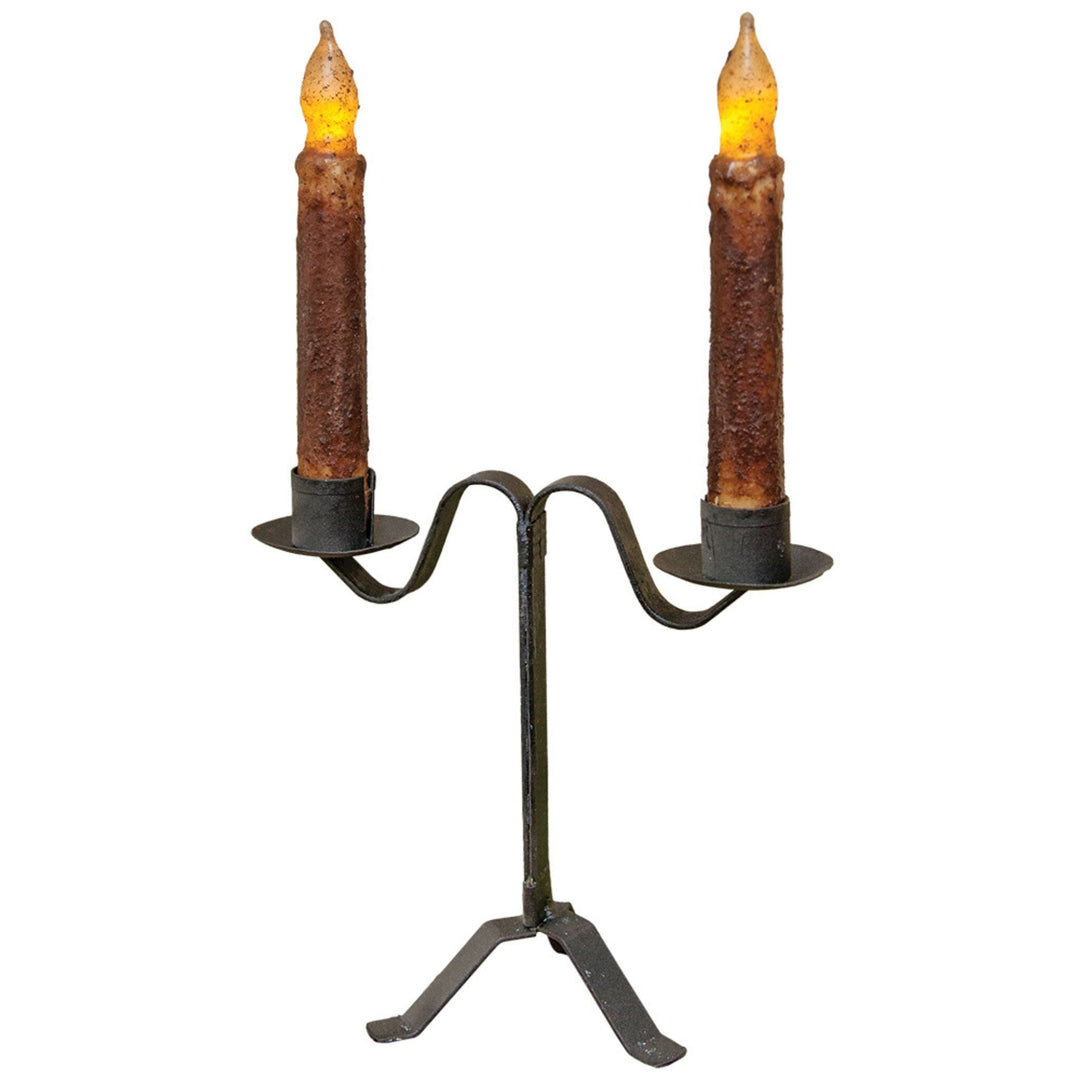 CWI Double Taper Candle Holder Stand