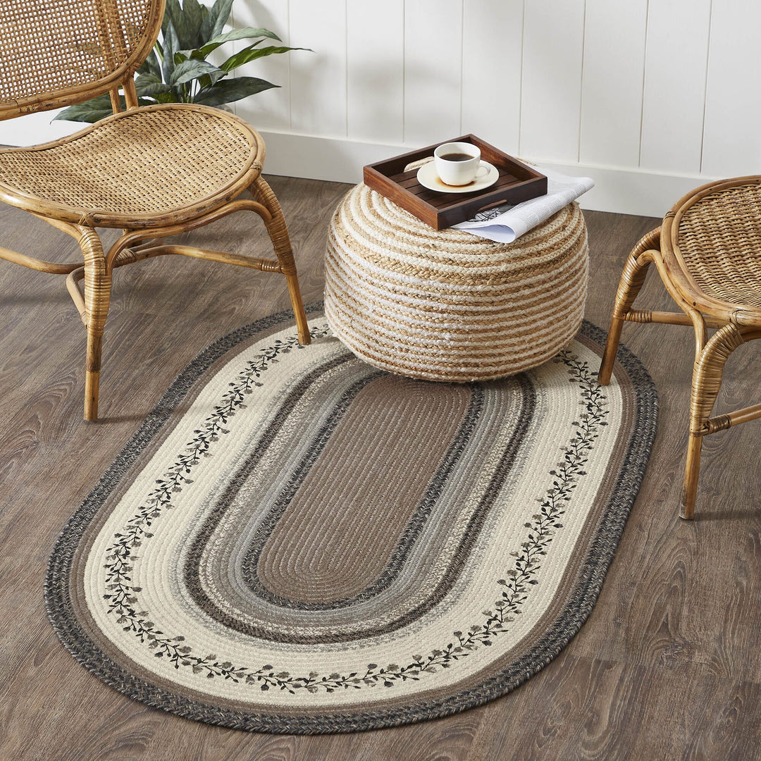 Floral-Vine-Oval-Braided-Rug-