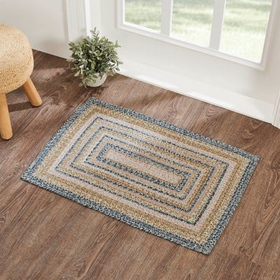 Kaila Rectangle Braided Rug 24x36" - with Pad - Primitive Star Quilt Shop