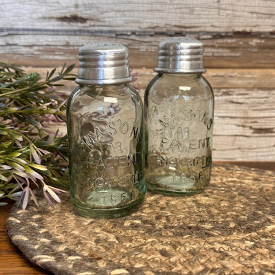 Mason Jar Salt and Pepper Shakers - Primitive Star Quilt Shop