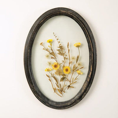 Pressed Botanicals Oval Wall Decor - Primitive Star Quilt Shop