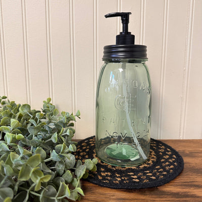 Quart Mason Jar Dish Soap Dispenser - Primitive Star Quilt Shop