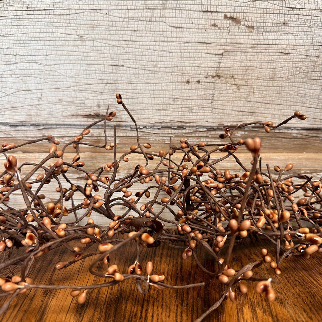 Décoration Pip Berry Wispy Teardrop - Couleur Old Gold - Style Rustique Farmhouse - Neuf
