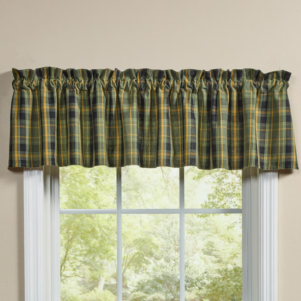 Willow Lane Plaid Valance 72"