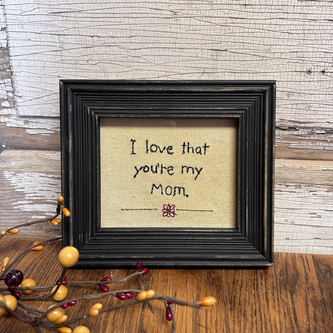 Primitives By Kathy Cartello In Legno Con Clip Metallica – "I Love That You're My Mom" – Rustico 20,3 X 28 Cm – Portafoto 15,2 X 10,2 Cm - 3