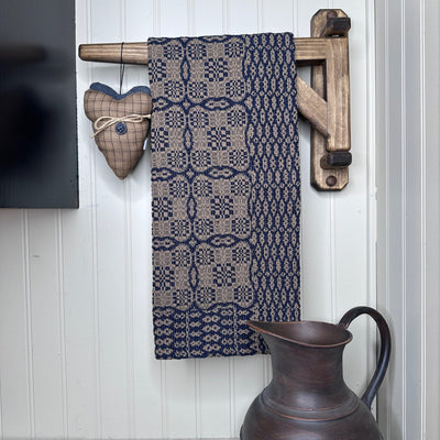 Handmade Stained Wood Tea Towel Crane 14 3/4" - Primitive Star Quilt Shop