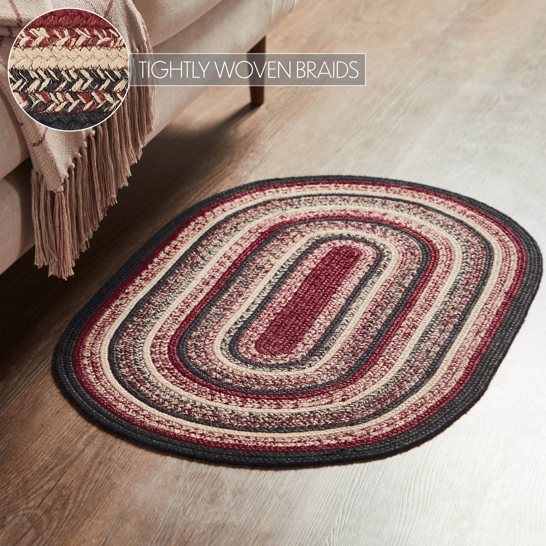 Connell Oval Braided Rug 24x36