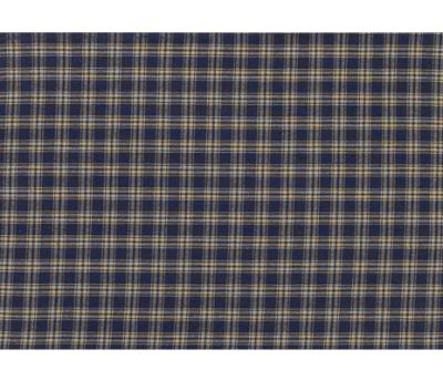 Sturbridge Navy Lined Short Panel Curtains 63" - Primitive Star Quilt Shop