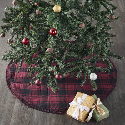 Cumberland Plaid Tree Skirt 36" - Primitive Star Quilt Shop