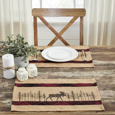 Cumberland Moose Placemats - Set of 2 - Primitive Star Quilt Shop