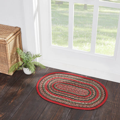 Forrester Indoor/Outdoor Oval Braided Rug 20x30" - Primitive Star Quilt Shop