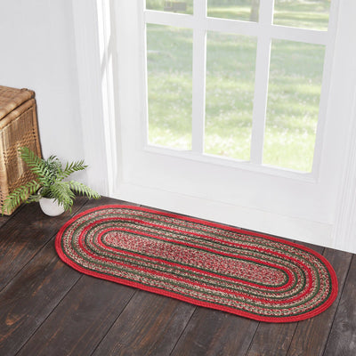 Forrester Indoor/Outdoor Oval Braided Rug 20x46" - Primitive Star Quilt Shop