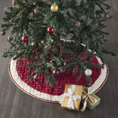 Kringle Chenille Tree Skirt 36" - Primitive Star Quilt Shop