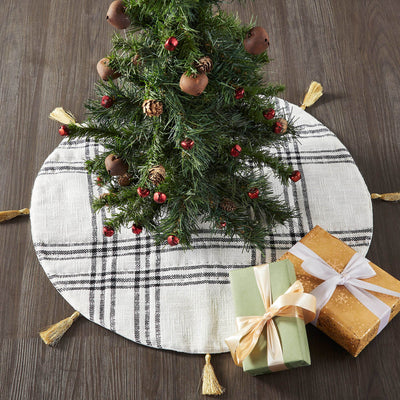 Wintergleam Plaid Tree Skirt 24" - Primitive Star Quilt Shop