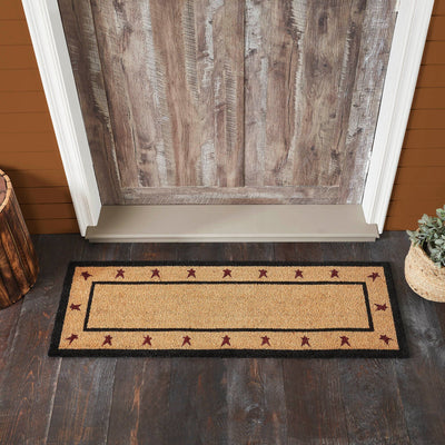 Connell Stars Coir Rectangle Rug 17x48" - Primitive Star Quilt Shop