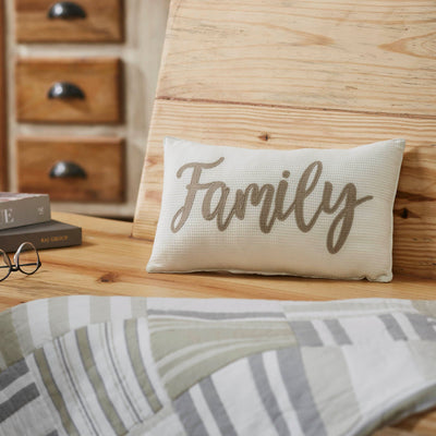 Family Pillow 9.5x14" - Primitive Star Quilt Shop