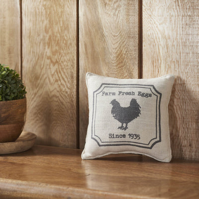 Chicken Silhouette Mini Pillow 6" - Primitive Star Quilt Shop