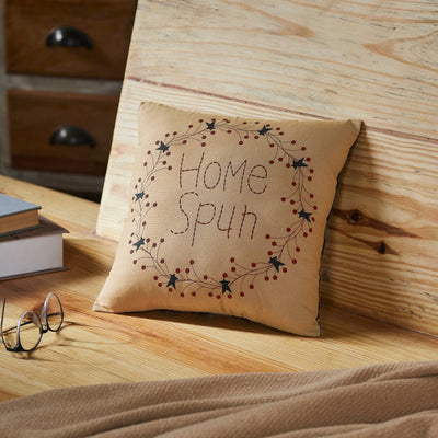 Pip Vinestar Home Spun Wreath Pillow 12" - Primitive Star Quilt Shop