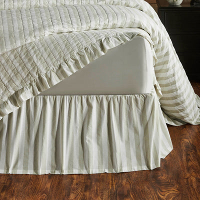 Finders Keepers Ruffled Bed Skirt - Primitive Star Quilt Shop