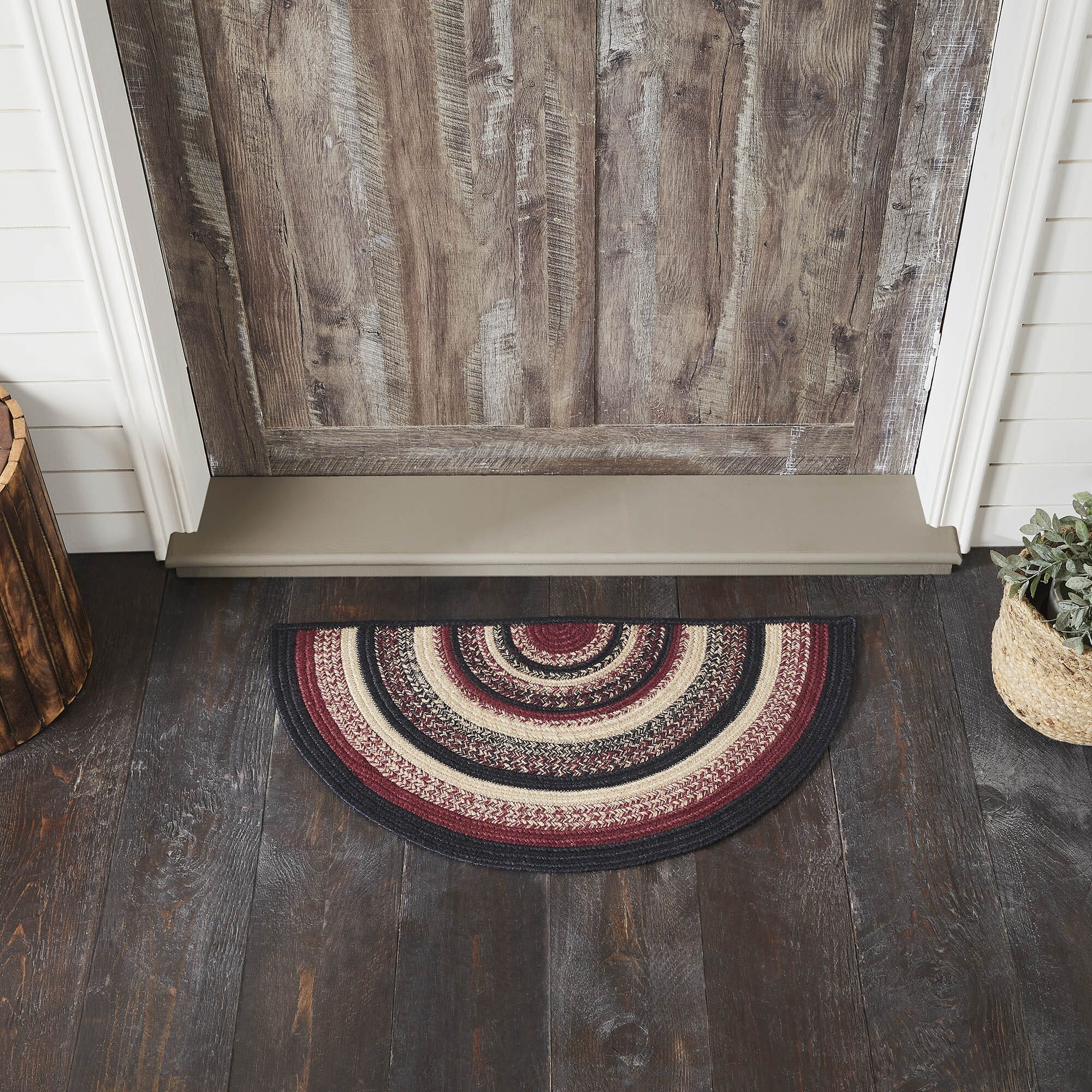 Connell Half Circle Braided Rug16.5x33
