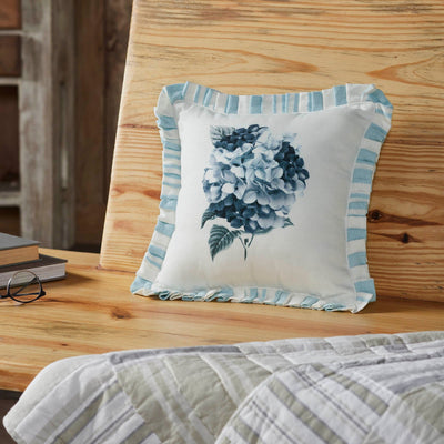 Hydrangea Ruffled Pillow 12" - Primitive Star Quilt Shop