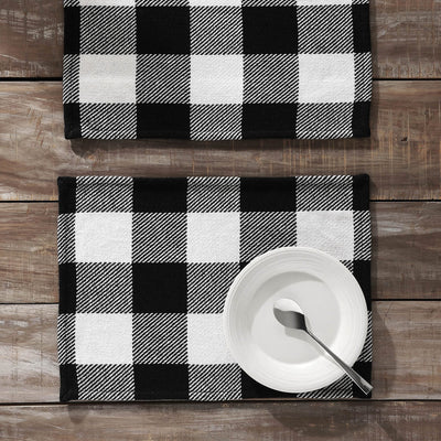 Annie Black Buffalo Check Placemat - Set of 2 - Primitive Star Quilt Shop