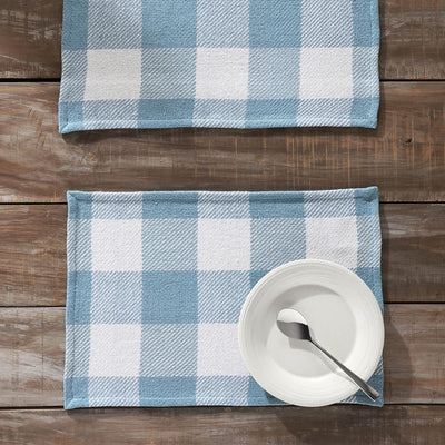 Annie Blue Buffalo Check Placemat - Set of 2 - Primitive Star Quilt Shop