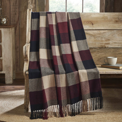 Heritage Farms Primitive Check Woven Throw - Primitive Star Quilt Shop