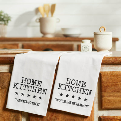 Down Home 5 Star Review Tea Towels - Set of 2 - Primitive Star Quilt Shop