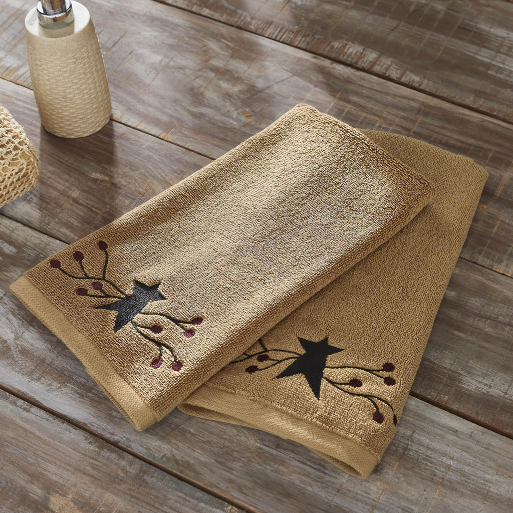 Primitive Star Quilt Shop Pip Vinestar Hand Towel