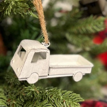 White Washed Truck Ornament - Primitive Star Quilt Shop