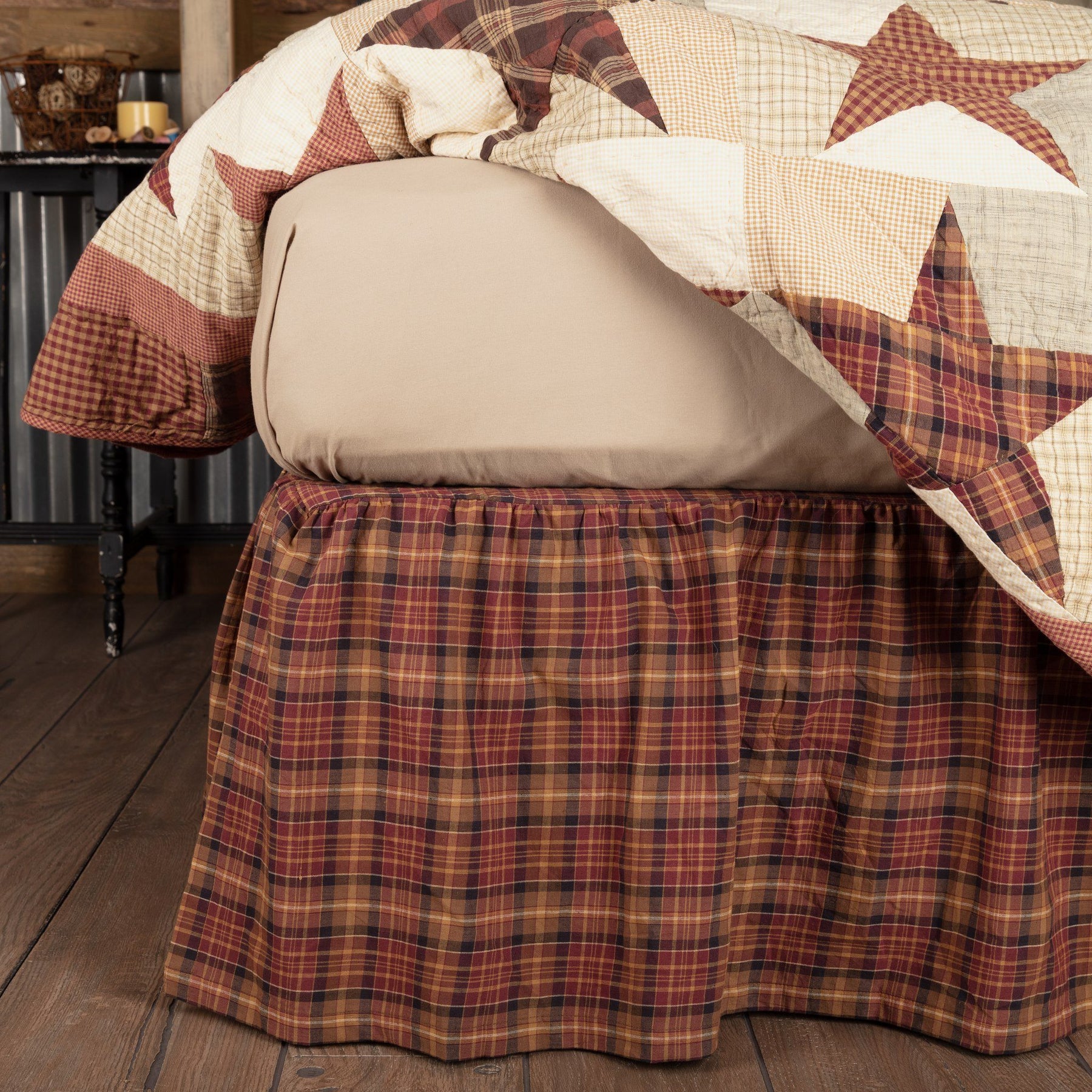 Brown plaid skirt quilt 2025
