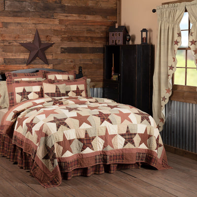 Abilene Star Quilt Luxury King Quilt- Primitive Star Quilt Shop