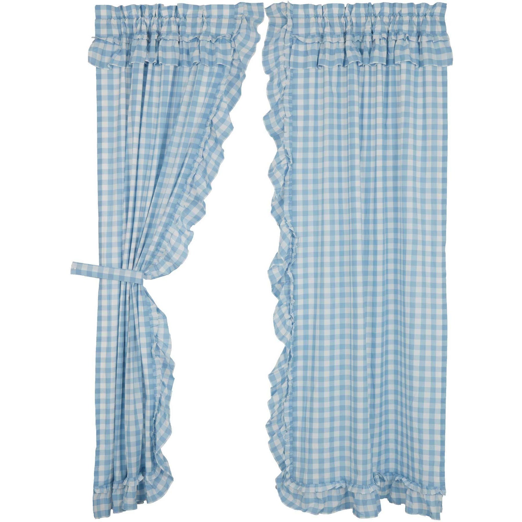 VHC Brands Cortina xadrez Annie Buffalo, conjunto de painéis pradaria 63 x 36 x 18, preta VHC Brands Cortina xadrez Annie Buffalo, conjunto de painéis pradaria 63 x 36 x 18, preta