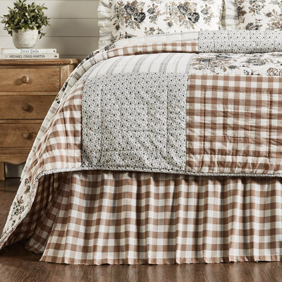 Annie Portabella Buffalo Check Bed Skirt - Primitive Star Quilt Shop