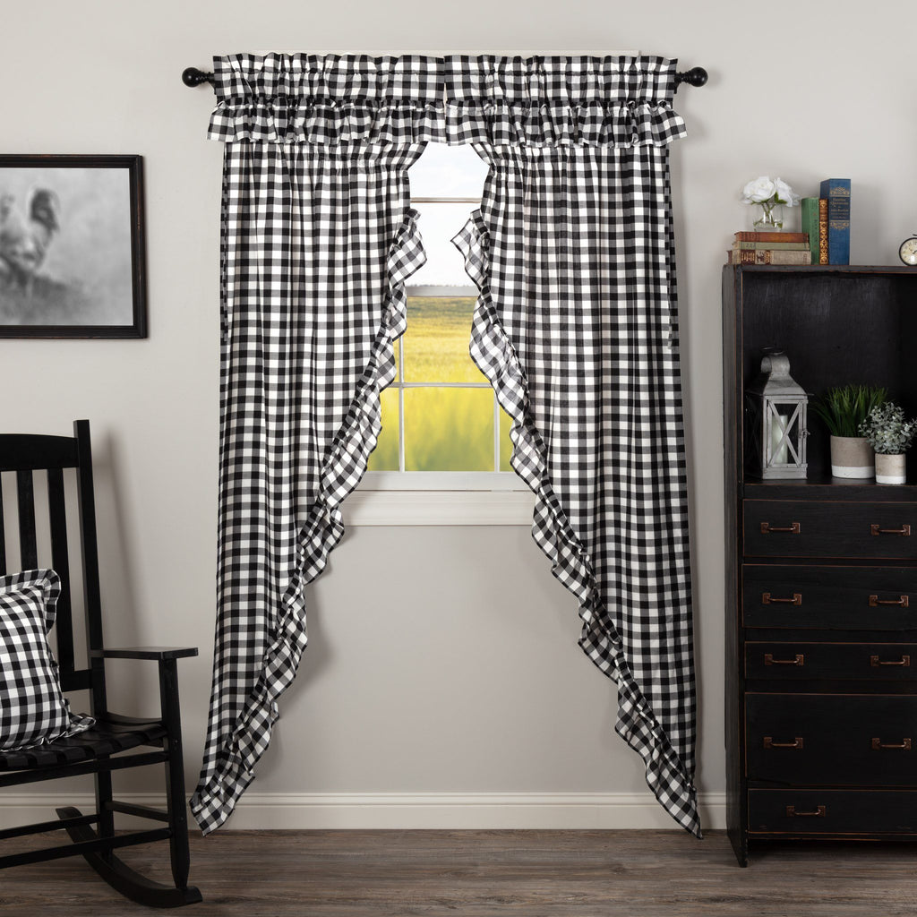 VHC Brands Check Curtain