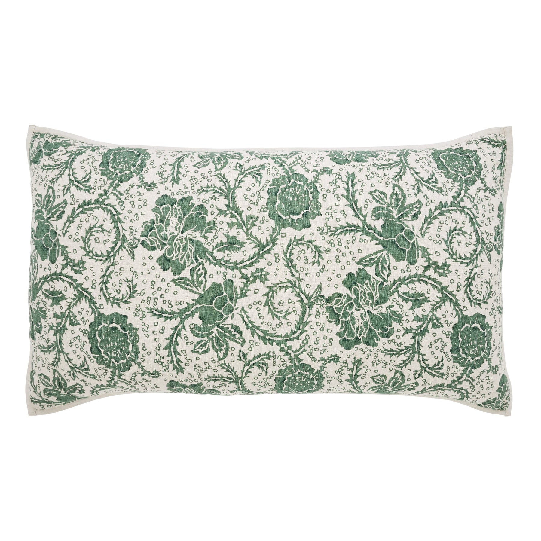 Dorset Green Floral Quilted Coverlet