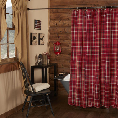 Braxton Scalloped Shower Curtain - Primitive Star Quilt Shop