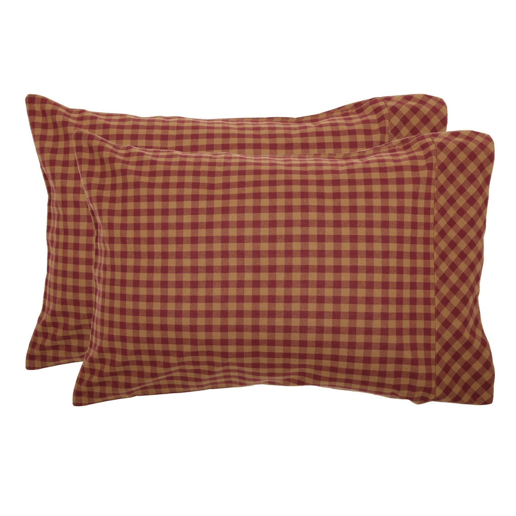 Burgundy and tan throw pillows top