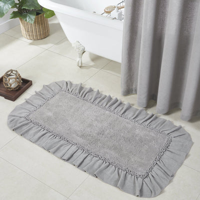 Burlap Dove Grey Bathmat 27x48" - Primitive Star Quilt Shop