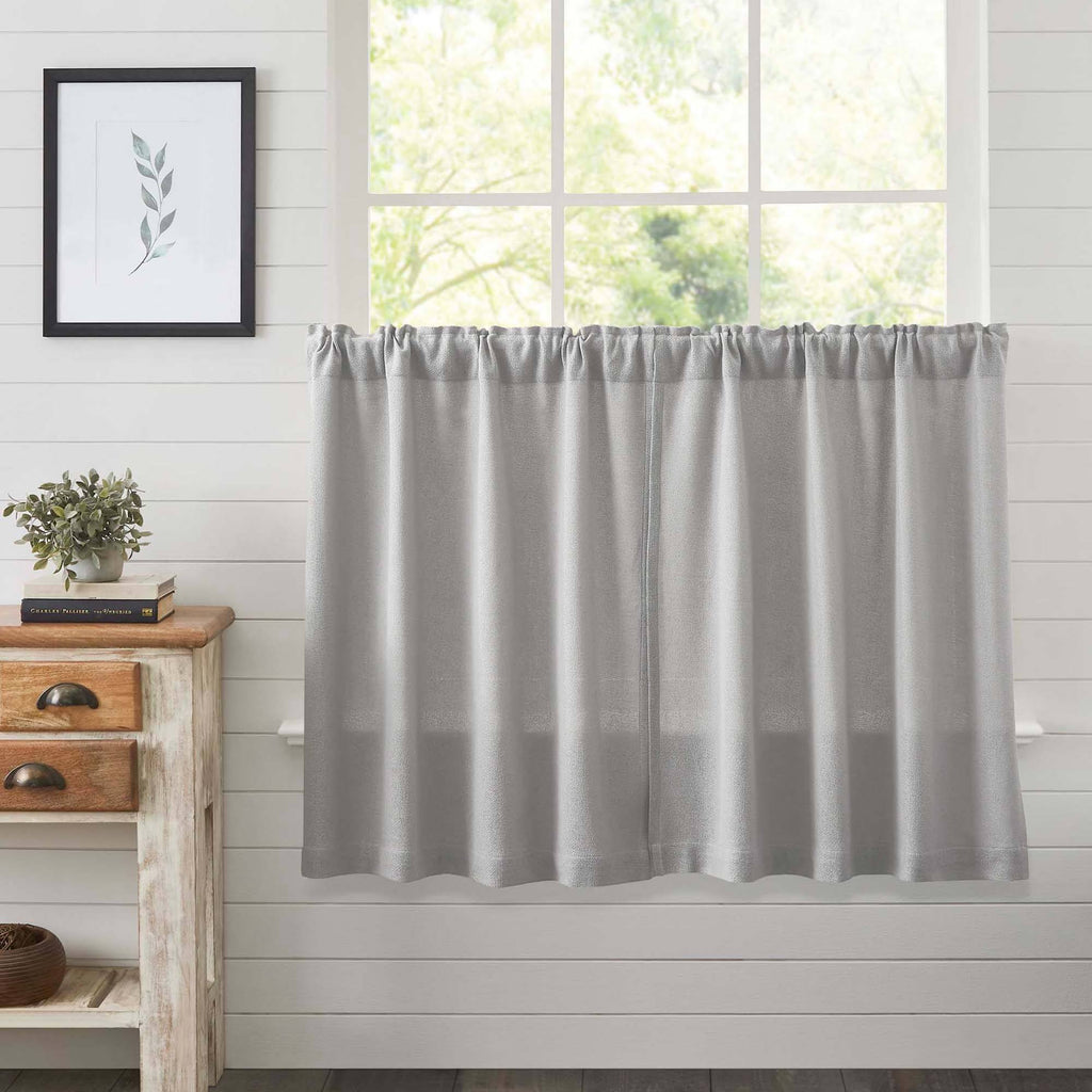 VHC Burlap Tier Curtains